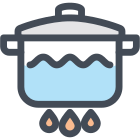 Boiling pot icon