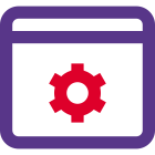 Intenet browser setting and maintenance application menu icon