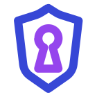 Keyhole shield icon