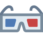 Gafas 3d icon