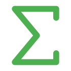 Symbol sigma, a greek alphabet used as sum of series icon