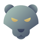 Jaguar preto icon