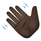 Waving Hand Dark Skin Tone icon