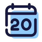 Kalender 20 icon