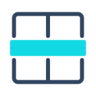 Borde horizontal icon