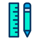 Pencil and Ruler icon