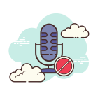 Block Microphone icon