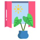 Indoor Plant And Sunlight icon