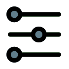 Equalizer setting for the music and audio playback icon