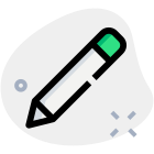 Pencil drawing tool feature in design software icon