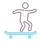 esterno-longboard-urban-sports-flaticons-lineal-color-flat-icons-2 icon