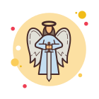 Engel mit Schwert icon