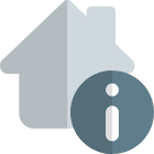 Information of a modern houses with technology icon