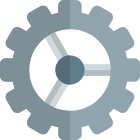 Configuration and setting panel in computer software icon
