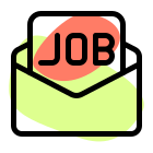 Invitation letter for new job seekers candidate selection icon