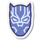 Schwarze Panther Maske icon
