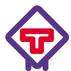 T Road bottom connected intersection road signal icon