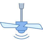 Потолочный вентилятор включен icon