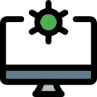 Desktop computer operating system setting and maintenance icon