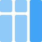 Side column with left table orientation grid icon