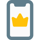 Membership crown badge for smartphone online member icon