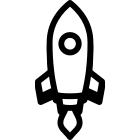 Cohete lanzado icon