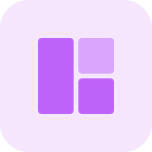 Collage section of border frame layout template icon