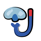 Máscara com snorkel icon