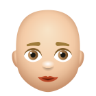 Bald Woman Medium Light Skin Tone icon