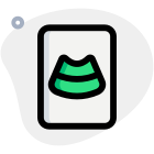Ultrasound report checked isolated on a white background icon