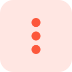 Vertical ellipsis menu with three dots expansion icon