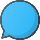 Bulle de conversation avec points icon