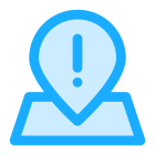 Location Pin Warning icon