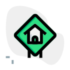 House settle or city area warning to slow down icon