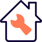House maintenance and repair isolated on a white background icon