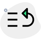 Sorting ascending order arrow list arrangement upward button icon