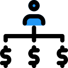 Business and finance sructure flow chat organised icon