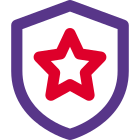 Law enforcement police uniform star shield badge icon