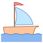 Barco à vela pequeno icon