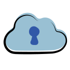 Privater Cloud Speicher icon