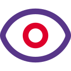 Unhide with eye symbol for layering application control icon