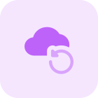 Reload cloud content with refresh arrow button icon