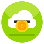 Cloud Earning icon