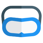 Goggles for the water sports and swimming practice icon