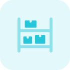 Boxes rack facility layer in-house storage facility icon