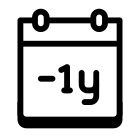 Minus 1 Jahr icon