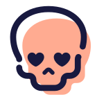 crâne heureux icon