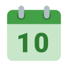 カレンダー-週10 icon