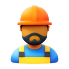 Worker Beard icon