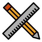 Ruler and Pencil icon